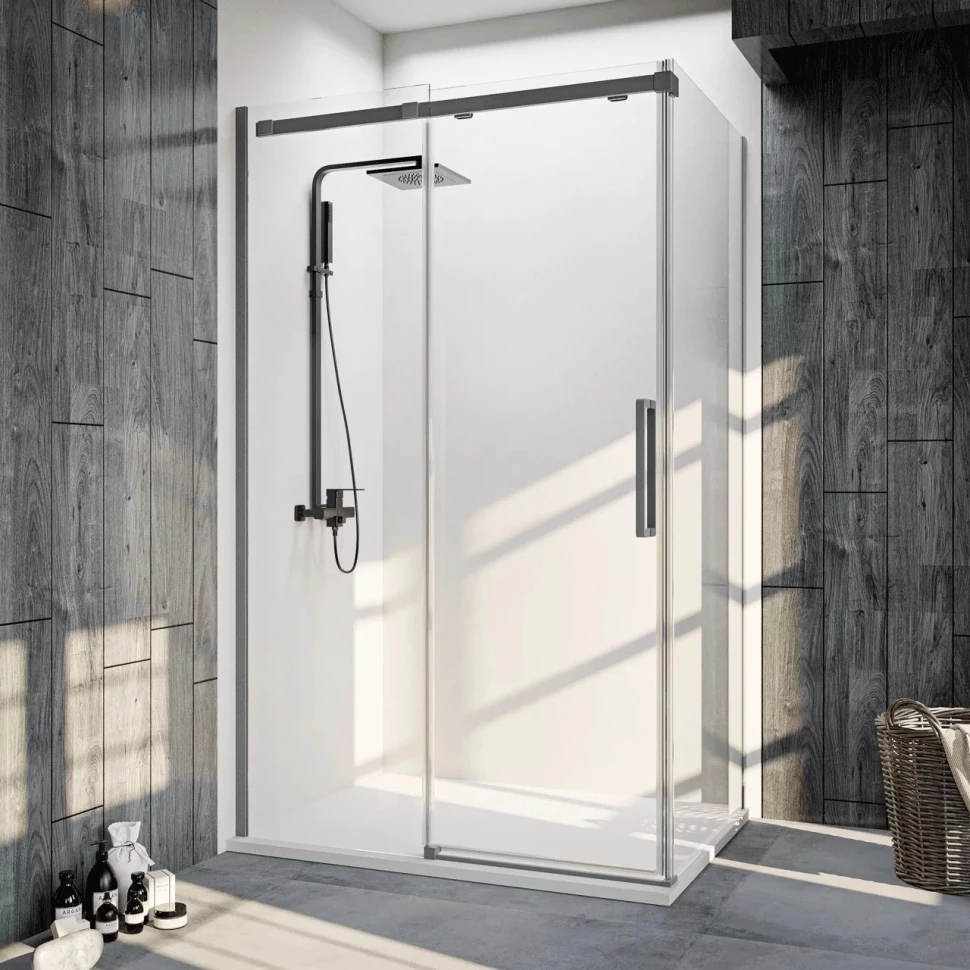 

Душевой уголок 140x89 см Veconi Rovigo RV070GR-14090-01-C4 прозрачное