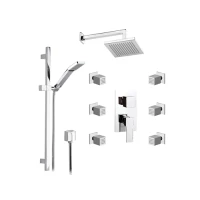 Душевой комплект 200 мм Remer Qubika Q937S01