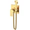 Гигиенический душ Boheme Qubic 477-G со смесителем, золотой - 1