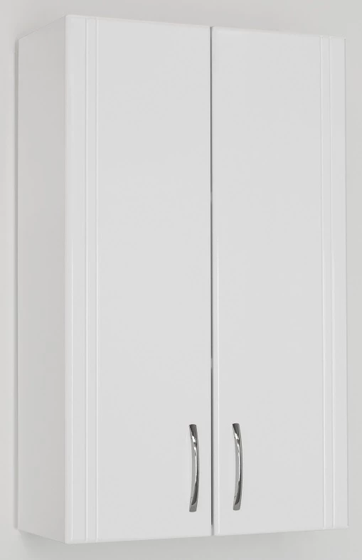 Шкаф двустворчатый подвесной 48,2x80 см белый глянец Style Line ЛС-00000196