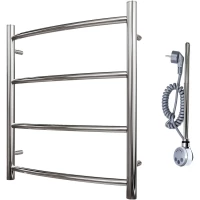 Полотенцесушитель электрический Point Афина П4 PN04156E 600x532, ТЭН левый/правый, хром