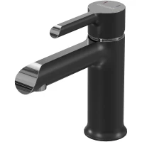 Смеситель для раковины Grossman Alba 510.K35.06.100/210 хром/черный матовый