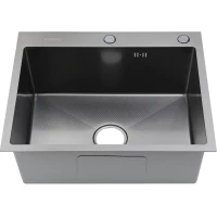 Кухонная мойка Fmark FSC5050Q 50x50 см, графит