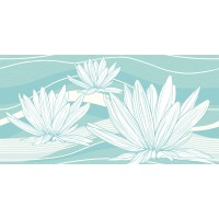 Декор Fluence глянцевый 24,9x50