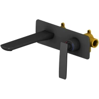 Смеситель для раковины Timo Helmi 4071/03SM встраиваемый, черный матовый