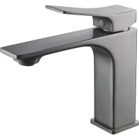 Смеситель для раковины Shevanik S6101T оружейная сталь