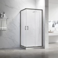 Душевой уголок Veconi Rovigo RV27GM-11080-01-C8 110x80 см, профиль оружейная сталь матовый, стекло прозрачное