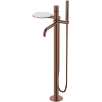 Смеситель напольный для ванны Boheme Stick Spirale 129-BRB.4 бронза матовая