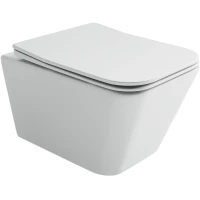 Унитаз подвесной Ceramicanova Miro CN11003T безободковый, торнадо, с сиденьем микролифт, белый