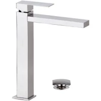 Смеситель для раковины Remer Q-Design QD10LXL с донным клапаном, хром