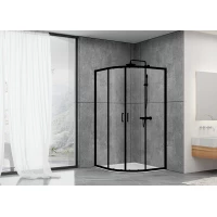 Душевой уголок 100x100 см Abber Schwarzer Diamant AG01100B прозрачное