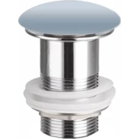 Донный клапан для раковины Ceramica Nova CN2000MHL без перелива, серо-голубой матовый