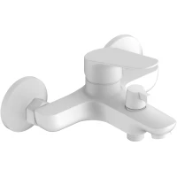 Смеситель для ванны Esko Kazan KZ54W с душевым гарнитуром, белый