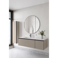 Комплект мебели Armadi Art Quatro Daphne 790-M2-140-D-A + 793-140-W-A + 545-100-GM 141 см L, подвесной, бежевый матовый