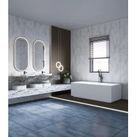 Ванна из литьевого мрамора NT Bagno Lieto NT222 170x75 см, отдельностоящая, белый матовый