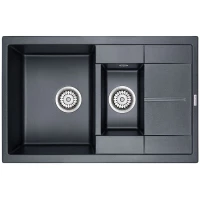 Кухонная мойка Paulmark Feste черный металлик PM237850-BLM