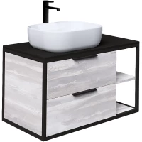 Тумба с раковиной шанико/черный 90 см Grossman Лофт 109002 + GR-3020