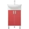 Тумба белый глянец/красный матовый 48 см Corozo Колор SD-00000696 - 1
