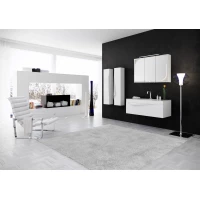 Комплект мебели белый матовый 100 см Clarberg Papyrus PAP0110 + EL.10.04.D + Pap.04.10/W