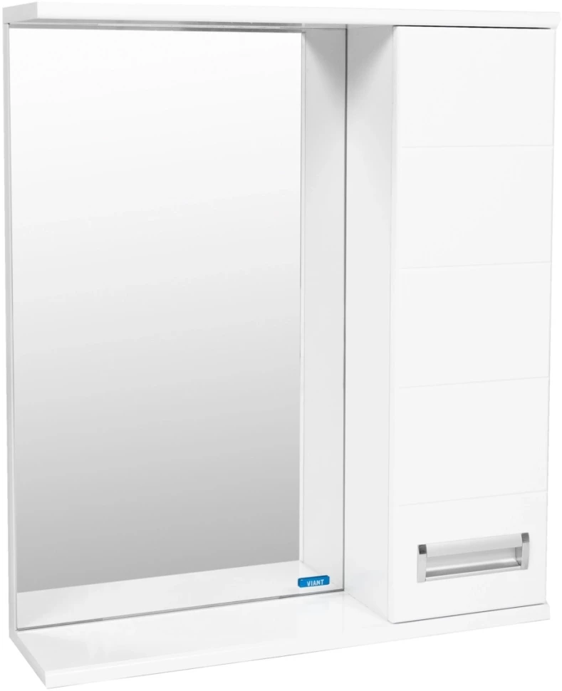 Зеркальный шкаф 60x70 см белый R Viant Вена VVEN60-ZSHR стеклообои walltex вена w79 1 м 170 г м²