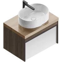 Тумба белый глянец/арабика 69,3 см Kerama Marazzi Modula MOD.70.1+1\AR