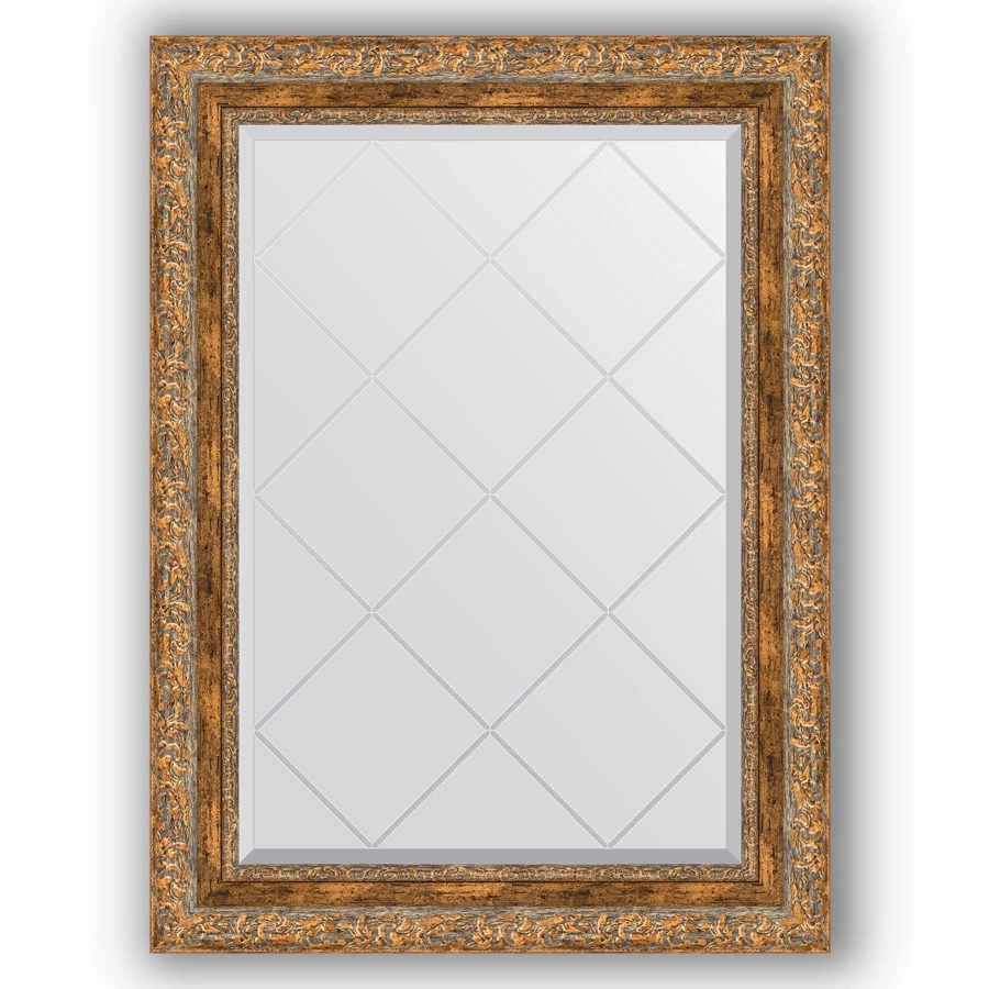 Зеркало 65x87 см виньетка античная бронза  Evoform Exclusive-G BY 4101 зеркало 79x169 см травленая бронза evoform exclusive by 3602