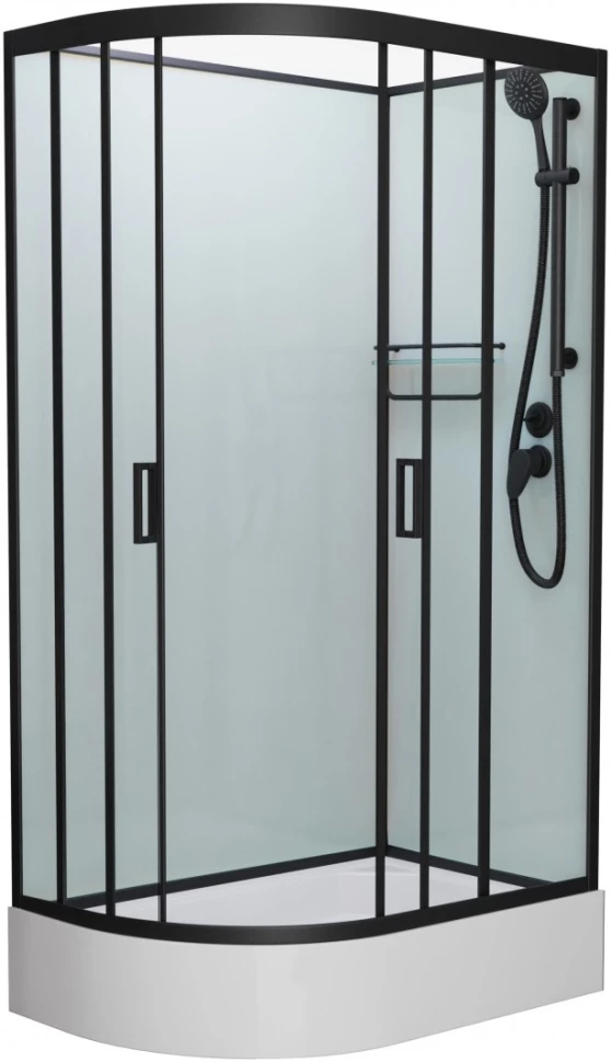 

Душевая кабина 120x80x215 см Frank F412/1R М Black 20069 текстурное стекло