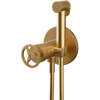 Гигиенический душ Remer Chrono CH65WBG со смесителем, золотой матовый