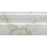 Плинтус Серенада белый глянцевый обрезной 30x15x1,7