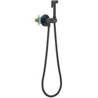 Гигиенический душ Aquatek Бетта AQ1023MB со смесителем, черный матовый