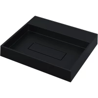 Раковина-чаша Uperwood Tanos RTANOSQUARTZ50U 50x42,5 см, накладная, уголь