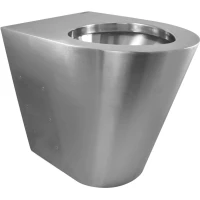 Унитаз приставной Nofer 13012.M.S нержавеющая сталь