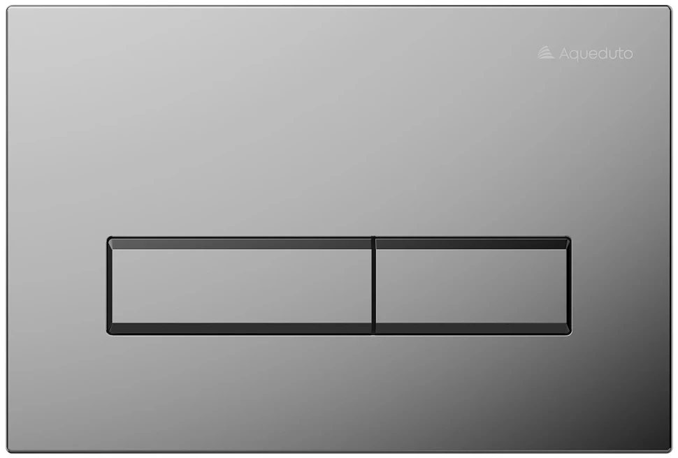 Смывная клавиша Aqueduto Retangulo глянцевый хром RET0100 - фото 1