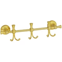 Планка с крючками Migliore Fortuna 27717 для ванны, золотой