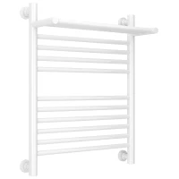 Полотенцесушитель водяной 600x500 белый глянец Сунержа Богема с полкой+ 12-0223-6050