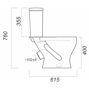 Изображение товара унитаз-компакт косой выпуск с сиденьем дюропласт микролифт sanita эталон комфорт etlsacc01030713
