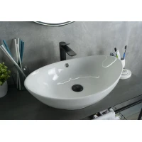 Раковина-чаша GID N9019 60x37 см, накладная, белый