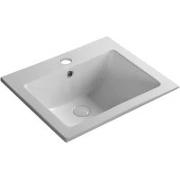 Раковина Ceruttispa CR7092 52,5x44 см, встраиваемая сверху, белый