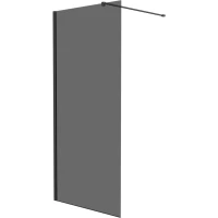 Душевая перегородка Knotlor Velum WI090TG0GM 90 см, профиль вороненая сталь, стекло тонированное