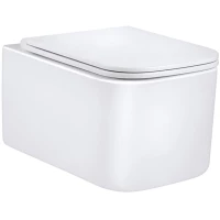 Унитаз подвесной Vincea Ultra VT1-32 безободковый, с сиденьем микролифт, белый