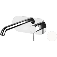 Смеситель для раковины Remer X Style X15WBBO встраиваемый, без донного клапана, белый матовый