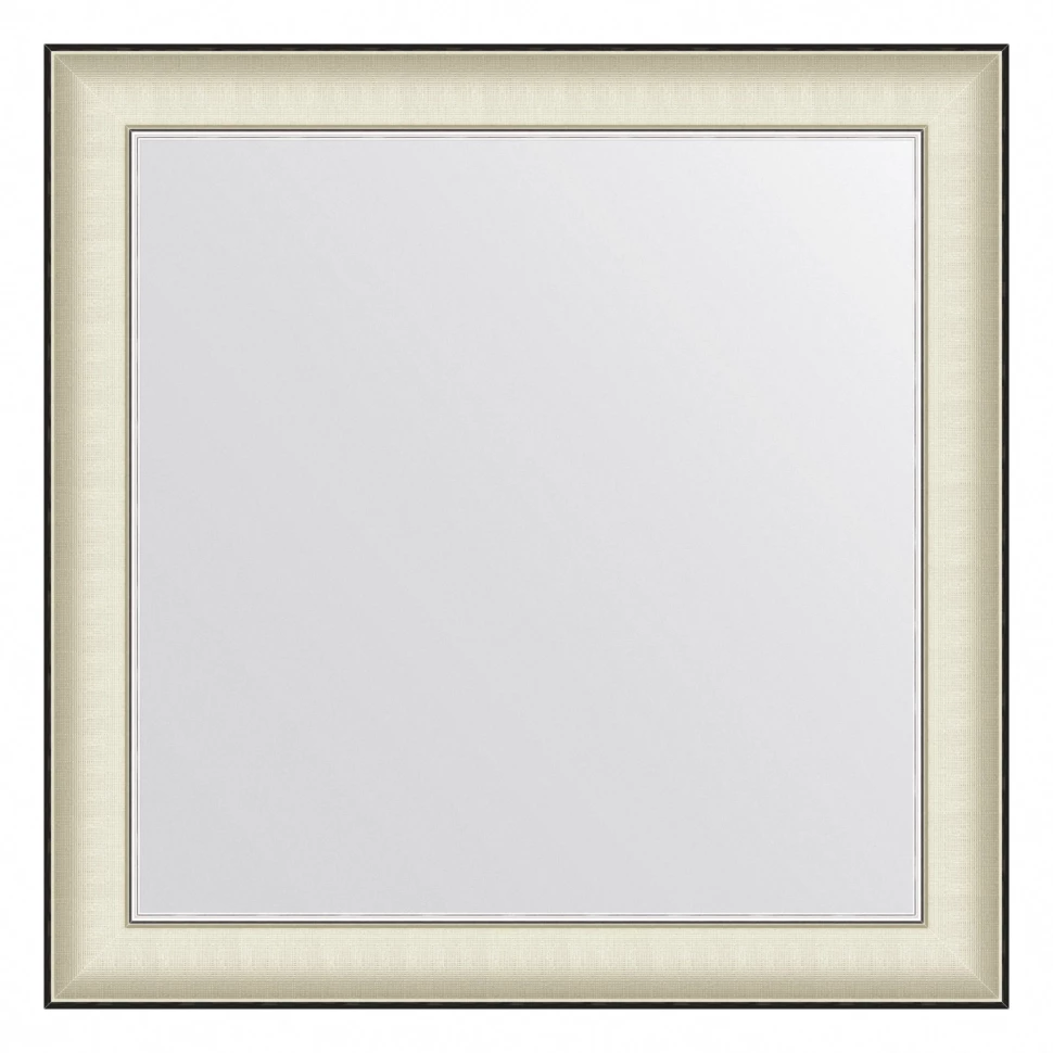 Зеркало 78х78 см белая кожа с хромом Evoform Definite BY 7632 - фото 1