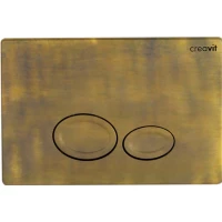 Кнопка смыва Creavit Drop GP200700 для инсталляции, бронза