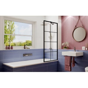 Изображение товара шторка для ванны 80 см ambassador bath screens 16041209 прозрачное