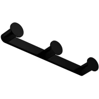 Планка с крючками Colombo Design Mini CD117.NM для ванны, черный матовый