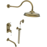 Душевой комплект 220 мм Elghansa Terrakotta 54C0986-Bronze (Set-26)