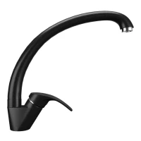 Смеситель для кухни Ulgran ультра-черный U-007-344