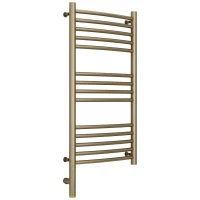 Полотенцесушитель электрический 800x400 золотой шелк МЭМ левый, перемычка выгнутая Сунержа Богема 3.0 32-5802-8040