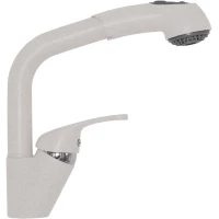 Смеситель для кухни серый металлик Tolero Высокая лейка 679122