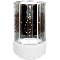 Душевая кабина 100x100x200 см Deto L810NGMBLACK интимато